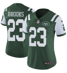 Women's Nike New York Jets #23 Terrence Brooks Green Team Color Vapor Untouchable Limited Player NFL Jersey