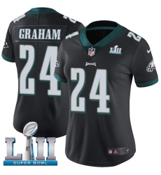 Women's Nike Philadelphia Eagles #24 Corey Graham Black Alternate Vapor Untouchable Limited Player Super Bowl LII NFL Jersey