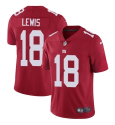 Youth Nike New York Giants #18 Roger Lewis Red Alternate Vapor Untouchable Limited Player NFL Jersey