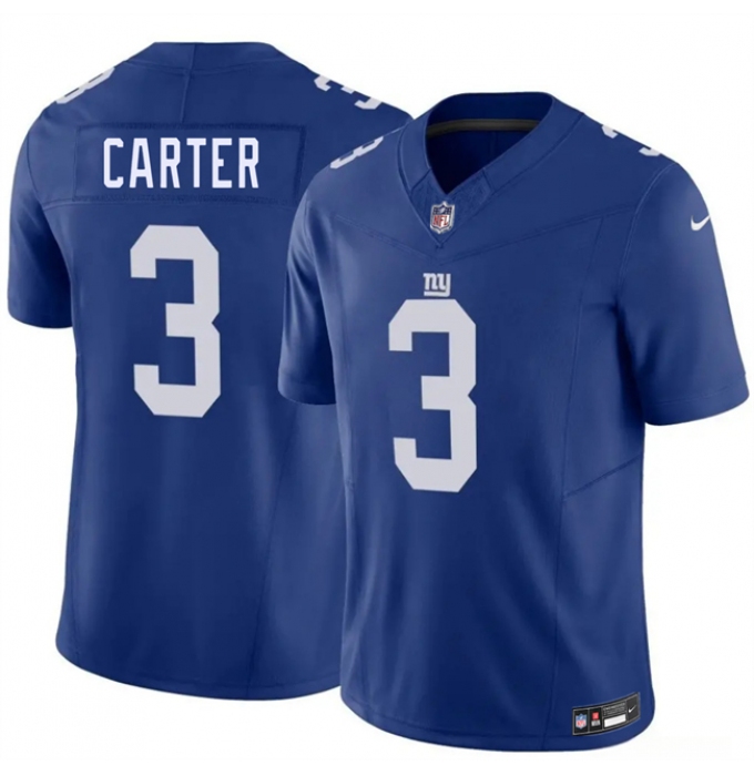 Men's New York Giants #3 Abdul Carter Blue 2026 F.U.S.E. Vapor Untouchable Limited Stitched Jersey