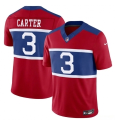 Men's New York Giants #3 Abdul Carter Red 2026 Alternate Vapor F.U.S.E. Limited Stitched Football Jersey