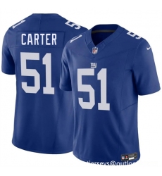 Youth New York Giants #51 Abdul Carter Blue 2025 Draft F.U.S.E. Vapor Untouchable Limited Stitched Jersey