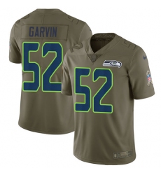 Men's Nike Seattle Seahawks #52 Terence Garvin Limited Olive 2017 Salute to Service NFL Jersey