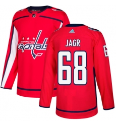 Youth Adidas Washington Capitals #68 Jaromir Jagr Authentic Red Home NHL Jersey