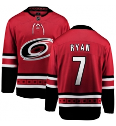 Youth Carolina Hurricanes #7 Derek Ryan Fanatics Branded Red Home Breakaway NHL Jersey