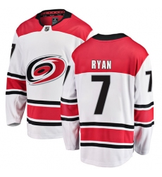 Youth Carolina Hurricanes #7 Derek Ryan Fanatics Branded White Away Breakaway NHL Jersey