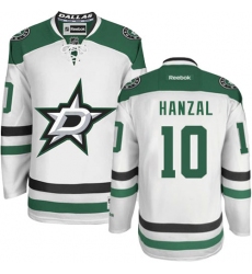 Men's Reebok Dallas Stars #10 Martin Hanzal Authentic White Away NHL Jersey