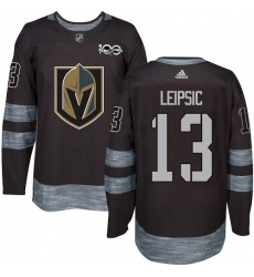 Men's Adidas Vegas Golden Knights #13 Brendan Leipsic Authentic Black 1917-2017 100th Anniversary NHL Jersey