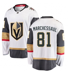 Men's Vegas Golden Knights #81 Jonathan Marchessault Authentic White Away Fanatics Branded Breakaway NHL Jersey