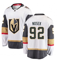 Men's Vegas Golden Knights #92 Tomas Nosek Authentic White Away Fanatics Branded Breakaway NHL Jersey