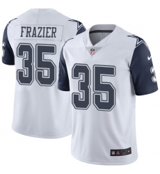 Men's Nike Dallas Cowboys #35 Kavon Frazier Limited White Rush Vapor Untouchable NFL Jersey