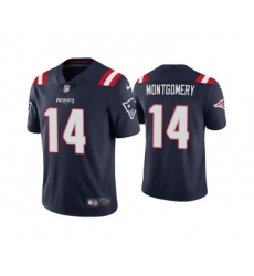 Men's New England Patriots #14 Ty Montgomery Navy Vapor Untouchable Limited Stitched Jersey