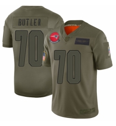 Men's New England Patriots #70 Adam Butler Limited Camo 2019 Salute to Service Football Jersey
