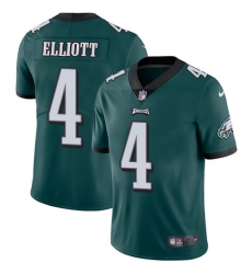 Men's Nike Philadelphia Eagles #4 Jake Elliott Midnight Green Team Color Vapor Untouchable Limited Player NFL Jersey