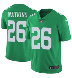 Youth Nike Philadelphia Eagles #26 Jaylen Watkins Limited Green Rush Vapor Untouchable NFL Jersey