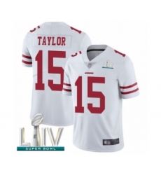Youth San Francisco 49ers #15 Trent Taylor White Vapor Untouchable Limited Player Super Bowl LIV Bound Football Jersey