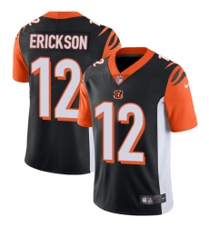 Youth Nike Cincinnati Bengals #12 Alex Erickson Black Team Color Vapor Untouchable Elite Player NFL Jersey