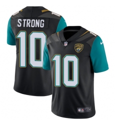 Youth Nike Jacksonville Jaguars #10 Jaelen Strong Black Alternate Vapor Untouchable Limited Player NFL Jersey