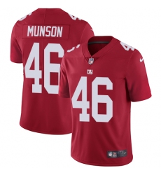 Men's Nike New York Giants #46 Calvin Munson Red Alternate Vapor Untouchable Limited Player NFL Jersey