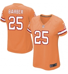 Women's Nike Tampa Bay Buccaneers #25 Peyton Barber Game Orange Glaze Alternate NFL Jersey