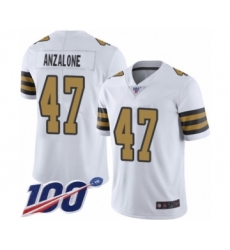 Men's New Orleans Saints #53 A.J. Klein Limited Gold Inverted Legend 100th Season Football Jersey
