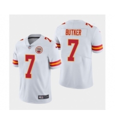 Men’s Kansas City Chiefs #7 Harrison Butker White Vapor Untouchable Limited Stitched Jersey