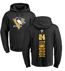 NHL Adidas Pittsburgh Penguins #24 Jarred Tinordi Black Backer Pullover Hoodie
