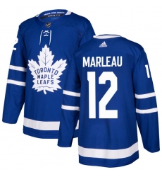Men's Adidas Toronto Maple Leafs #12 Patrick Marleau Premier Royal Blue Home NHL Jersey