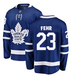 Men's Toronto Maple Leafs #23 Eric Fehr Fanatics Branded Royal Blue Home Breakaway NHL Jersey