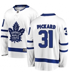 Youth Toronto Maple Leafs #31 Calvin Pickard Fanatics Branded White Away Breakaway NHL Jersey