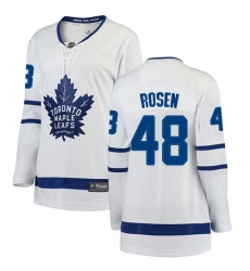 Women's Toronto Maple Leafs #48 Calle Rosen Authentic White Away Fanatics Branded Breakaway NHL Jersey