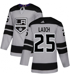 Youth Adidas Los Angeles Kings #25 Brooks Laich Authentic Gray Alternate NHL Jersey