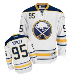 Men's Reebok Buffalo Sabres #95 Justin Bailey Authentic White Away NHL Jersey