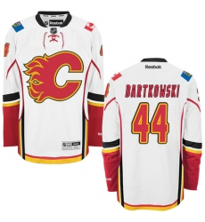 Women's Reebok Calgary Flames #44 Matt Bartkowski Authentic White Away NHL Jersey