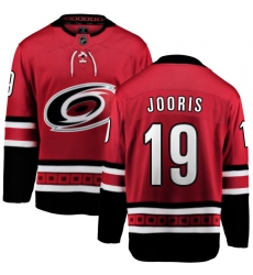 Youth Carolina Hurricanes #19 Josh Jooris Fanatics Branded Red Home Breakaway NHL Jersey