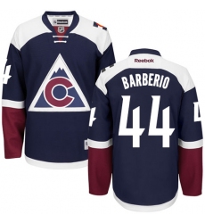 Women's Reebok Colorado Avalanche #44 Mark Barberio Authentic Blue Third NHL Jersey