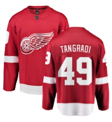 Youth Detroit Red Wings #49 Eric Tangradi Fanatics Branded Red Home Breakaway NHL Jersey