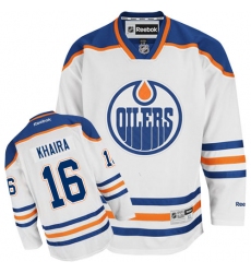 Youth Reebok Edmonton Oilers #16 Jujhar Khaira Authentic White Away NHL Jersey