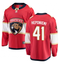 Youth Florida Panthers #41 Aleksi Heponiemi Fanatics Branded Red Home Breakaway NHL Jersey
