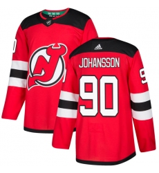 Youth Adidas New Jersey Devils #90 Marcus Johansson Authentic Red Home NHL Jersey