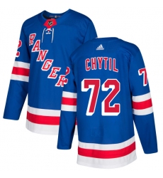 Men's Adidas New York Rangers #72 Filip Chytil Premier Royal Blue Home NHL Jersey