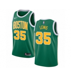 Youth Nike Boston Celtics #35 Reggie Lewis Green Swingman Jersey - Earned Edition