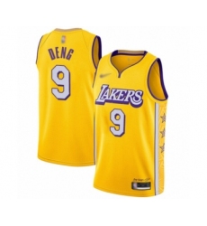 Women's Los Angeles Lakers #9 Luol Deng Swingman Gold Basketball Jersey - 2019  20 City Edition