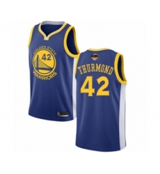 Youth Golden State Warriors #42 Nate Thurmond Swingman Royal Blue 2019 Basketball Finals Bound Basketball Jersey - Icon Edition