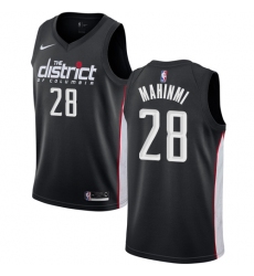Men's Nike Washington Wizards #28 Ian Mahinmi Swingman Black NBA Jersey - City Edition