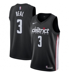 Men's Nike Washington Wizards #3 Bradley Beal Swingman Black NBA Jersey - City Edition