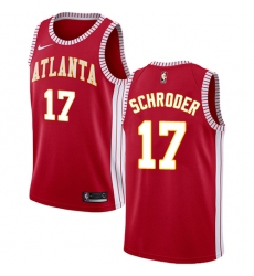 Youth Nike Atlanta Hawks #17 Dennis Schroder Swingman Red NBA Jersey Statement Edition