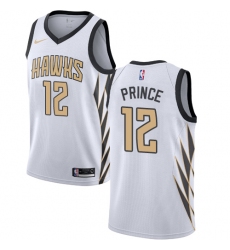 Women's Nike Atlanta Hawks #12 Taurean Prince Swingman White NBA Jersey - City Edition