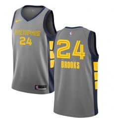 Youth Nike Memphis Grizzlies #24 Dillon Brooks Swingman Gray NBA Jersey - City Edition