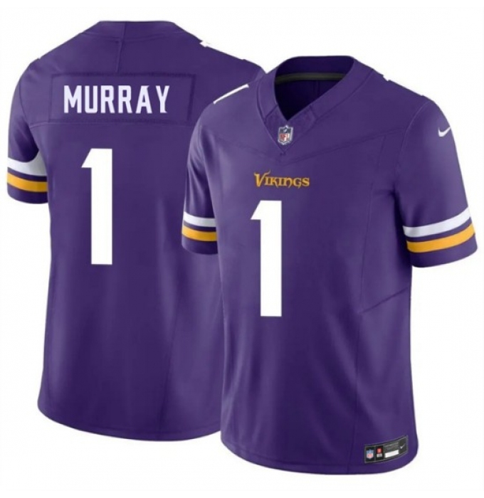 Men's Minnesota Vikings #1 Kyler Murray Purple 2026 F.U.S.E. Vapor Untouchable Limited Stitched Jersey